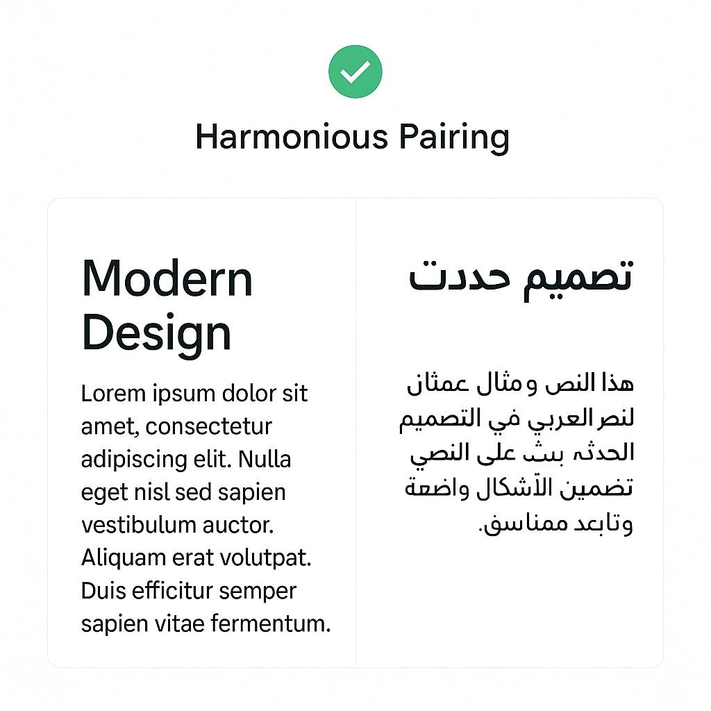 Good font pairing example