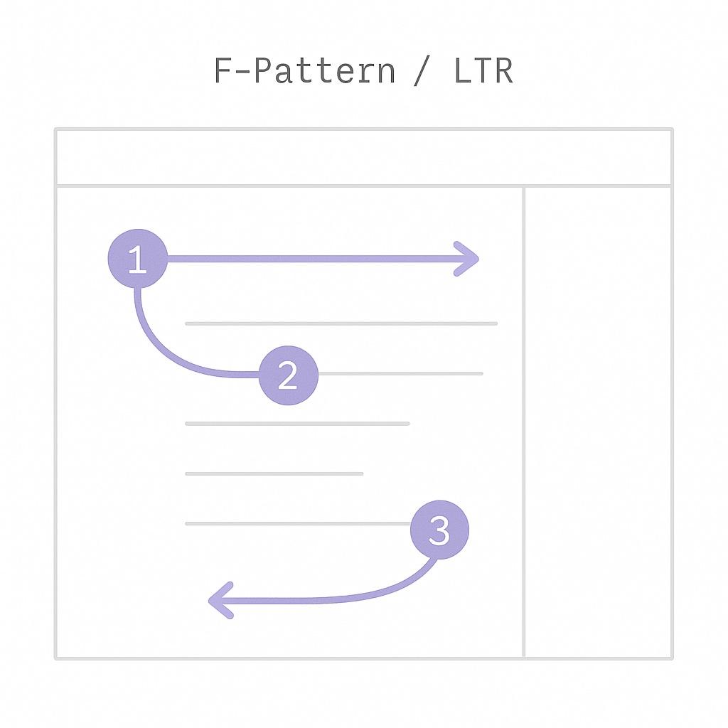 F-pattern diagram for LTR