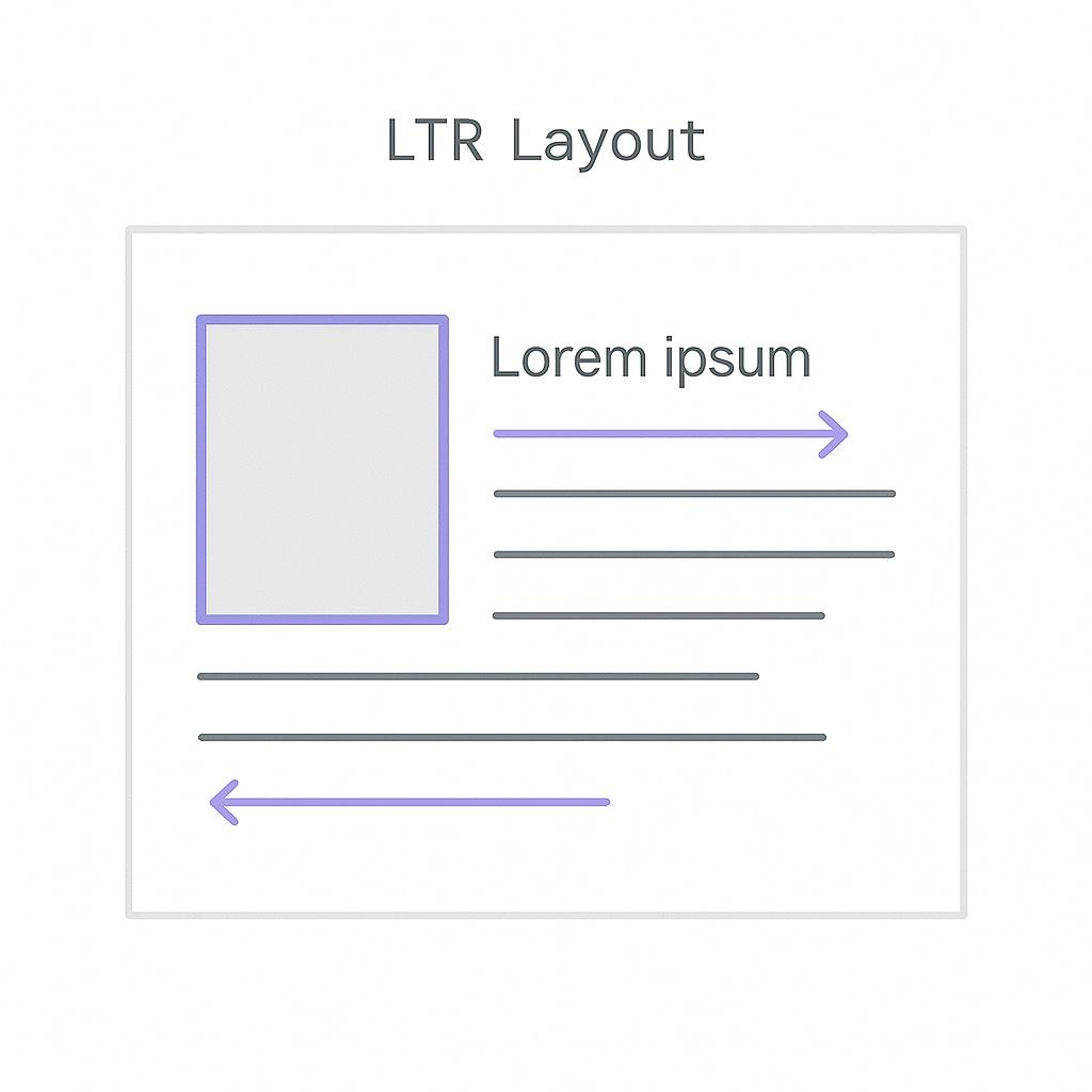 Image floated left in LTR layout