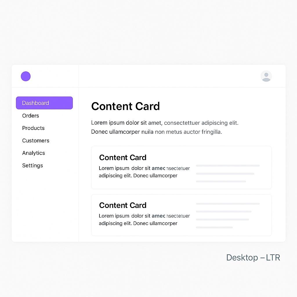 Sidebar layout in LTR on desktop
