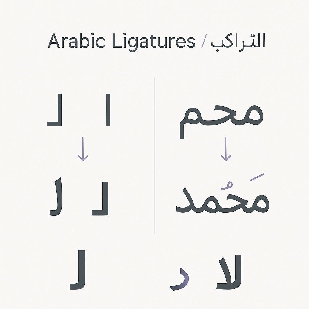 Arabic Ligatures: Understanding Connected Letters