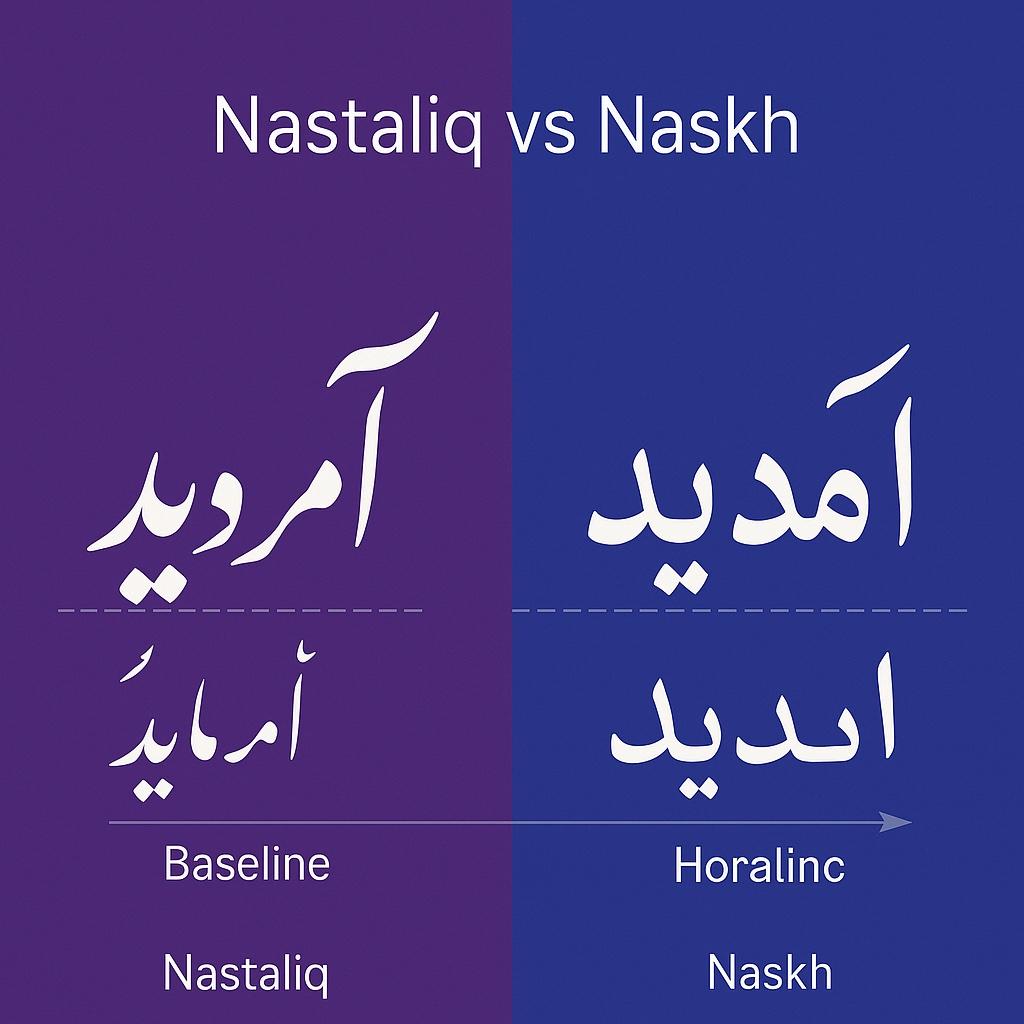 Naskh Influence Nastaliq vs Naskh: Comparing Two Major Arabic Script Styles | Kitab ...