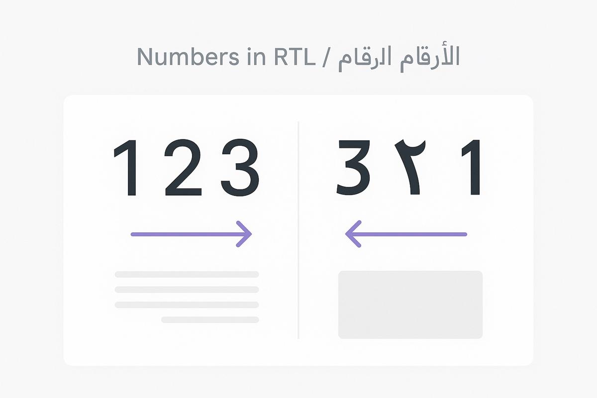 Rtl Language Code Numbers in RTL Languages: A Developer's Guide | Kitab - RTL/LTR Blog